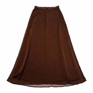 Vintage 90s Limited America Highwaist Chiffon A Line Long Skirt.